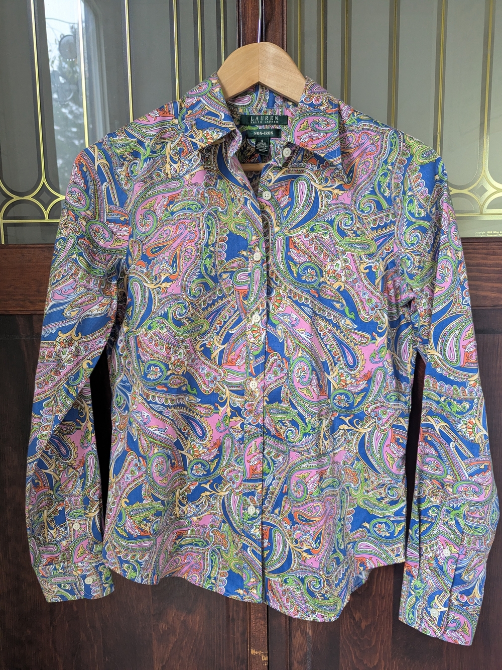 Lauren Ralph Lauren Multicolor Paisley Button-Up Shirt - Pink & Blue